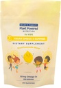 Wiley's Finest Kids Vegan Omega-3 Gummies - Natural Sugar - Vegetarian DHA, ALA &amp; SDA - Gluten Free - Lemon Flavor, 30 Gummies