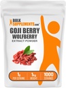 BulkSupplements.com Wolfberry Extract Powder -Goji Berries Supplement, Fruit Powder - Vegan &amp; Gluten Free, 1g per Serving, 1kg (2.2 lbs) (Pack of 1)