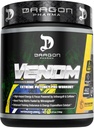 DRAGON PHARMA Venom Extreme Potency Pre-Workout, Laser Sharp Focus + Energy, Intens Performance, Proven Ingredients for Enhanced Vasodilation & Endurance (40 Servings, Passion Fruit)