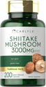 Carlyle Shiitake Mushroom Extract  3000mg ← 200 Capsules ← Non-GMO, Gluten Free
