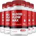 Flujo de sangre Max Capsule - BloodFlowMax Advanced Fórmula, BloodFlow Max Extra Strength, Wellness general,Todas las vitaminas naturales, Comentarios (5 Pack - 300 cápsulas)