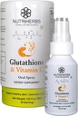 Nutriherbs Glutathione Oral Spray con vitamina C - Ausorción mejorada, Suplementos antioxidantes, Apoyo a la inmunidad, la piel sana y el cabello (30 ml)