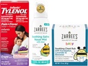Tylenol y Zarbee’s Baby Essentials Bundle for Infants: Infants Acetaminophen Liquid Medicine, Zarbee's Baby Soothing Nasal Spray, y Zarbee's Baby Soothing Eucalyptus " Lavendar Chest Rub
