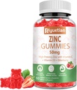 Zinc Gummies - 50mg Zinc de alta potencia con vitamina C + Vitamina D3 + Elderberry - Immune Health Support - Vegan, Non-GMO y Gluten Gratis - 60 Gummies
