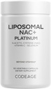 Codeage Liposomal NAC+ Platinum - N-Acetyl L-Cysteine, Vitamina C, Alpha Lipoic Acid, Selenium - 2-Month Supply - Helix Liposomal Delivery - Phospholipid - Non-GMO NAC Dietary Supplement - 120 Capsules