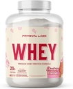 Laboratorios de Primeraval Pure Whey Protein Concentrate ← Crecimiento muscular " Recuperación fácil de mezclar la Fórmula TENIDO Strawberry Shortcake