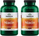 Swanson Niacin (B3) Cardio Health Support Carbohydrate Metabolism 500 Milligrams 250 Capsules (2 Pack)