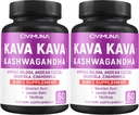 Kava Capsules con Kava, Ginkgo, Ashwagandha y Más - 120 cápsulas para 4 meses de suministro (Pack of 2)