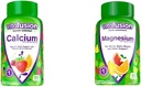 Vitafusion Chewable Calcio Gummy Vitaminas para el soporte de huesos y dientes, Frutas y crema saboreado, América Número 1 Marca de vitaminas Gummy, 50 Day Supply, 100 Conde &amp; Magnesium Gummy Suplemento, 60ct