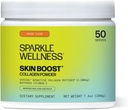 Sparkle Wellness VERISOL Bioactive Hydrolyzed Collagen Peptides  Collagen Powder Suplemento con Vitamina C for Skin, Hair &amp; Nail Health ← Skin Boost (Orange) [50-Serves]