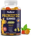 NuBest Daily Probiotic Gummies for Kids &amp; Teens with 5 Billion CFUs ¦ Apoya Immune, Gut y Digestive Health TEN No Añadido Sugar ← Yummy Strawberry & Orange Flavors TEN 60 Premium Vegan Gummies