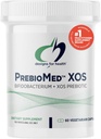 Diseños para la salud PrebioMed XOS - Prebiótico + Blend Probiótico con 10 millones de bifidobacterias CFU - Suplemento Probiótico Adulto para apoyar la digestión + Gut saludable (60 cápsulas)