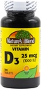 Vitamina Blend de la naturaleza D3 1000 UI 300 Tabletas