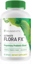 Youngevity Ultimate Flora FXTM – Suplemento Prebiótico y Probiótico – apoya la salud digestiva y el microbioma Gut – 4 millones CFU – Glucono Delta Lactone – 60 cápsulas vegetarianas