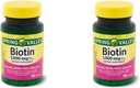 Spring Health Spring Valley Biotin 1000 Mcg 300 (2x150) Softgels for Healthy Skin, Hair and Nails + Your Vitamin Guide©