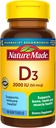 Natural Made Vitamina D3 2000 UI (50 mcg), Suplemento de vitamina D para Bone, Dientes, Muscle e Immune Health Support, 90 Softgels, 90 Day Supply