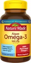 Nature Made Algae Oil Omega 3 Suplemento 540mg, Omega 3 Fish Oil Alternative, 70 Veggie Softgels, Sostenible, Planta-Basada, para el Corazón Saludable, Cerebro y Ojo Soporte, 70 Softgels