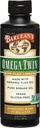El Omega Twin líquido de Barlean aceite liviano y suplemento de aceite de borrado puro con Lignan, 6,010 mg ALA y 465 mg GLA Omega ácidos grasos de la semilla de Flax orgánico y semillas de borrado prensado frío, 12 oz
