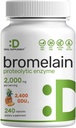 Bromelain Suplemento 2,000mg Por Serving, 240 cápsulas – Enzimas Proteolíticas Naturales de Pineapple Fresco – Apoya la Digestión Nutriente