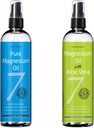 Siete Minerales Aceite de Magnesio Puro &amp; Aceite de Magnesio Puro con Aloe Vera