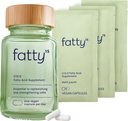 Fatty15 C15:0 Suplemento Ácido Pentadecanoico La longevidad Nutrient - 90 cápsulas Vegan - 3x Beneficios Celulares de aceite de pescado Omega 3 Suplementos - Gut Health, Liver Support, &amp; Mitocondrial Health