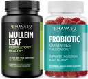 HAVASU NUTRITION Mullein Leaf Capsules + Probiotic Gummies Wellness Bundle