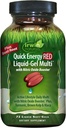 Irwin Naturals Quick Energy RED Liquid-Gel Multi - 72 Liquid Softgels - with Nitric Oxide Booster & Super Foods