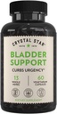 Crystal Star Bladder Support (60 cápsulas) – Suplemento herbal para la función de la vejiga sana - Arándano, Dandelion & Fenugreek - Ayuda a la vejiga hiperactiva y la incontinencia - No GMO