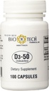 D3-50 50.000iu - Bio-Tech Pharmacal - 100 cápsulas - Pack de 2