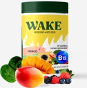 Wake Antioxidant Super Greens, Best Natural Powder Superfood, Spirulina & Chlorella, Vitamina B12, Non-GMO Vegan Drink, Juice " Smoothie Blend, Enzymes, Probióticos, Acai Berry " Camu Camu