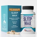 Dr. Nandi’s Sleep Max Natural Sleep Aid – Magnesium, GABA, 5-HTP & Taurine – REM Sleep & Deep Sleep Suplemento Sin Melatonina – Non-Habit Forming Vegan Herbal Sleep Aid – Non-GMO – 60 cápsulas