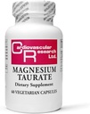 Investigación cardiovascular Magnesio Taurate 125 mg, 60 cápsulas, Creamy White