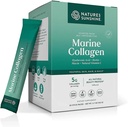 Collagen marino Sunshine de la naturaleza - Premium Wild-Caught Alaskan Pollock Collagen Powder - Unflavored to-Go Sticks to Support Radiant Skin and Healthy Joints