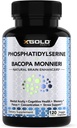 PhosphatidylSerine " Bacopa Monnieri 800 mg 2 en 1 Suplemento - Natural Brain Enhancer/Nootropic for Enhanced Focus and Concentration, Memory Support, " Cognitive Function - 120 Vegetarian Capsules
