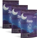 Zleep - Patches de sueño w / Complejo de sueño y Melatonina para promover la calidad del sueño y reducir la fatiga (3 Pack, 90 Patches)
