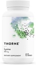 THORNE - Lysine - Aminoácidos esenciales para la salud de la piel, la producción de energía " Función inmunitaria* - 500 mg - 60