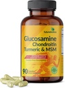 Futurebiotics Glucosamine Chondroitin Turmeric &amp; MSM Advanced Joint Formula, Supports Healthy Joints & Mobility - Non-GMO, 90 Capsules