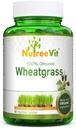 NutreeVit Pura Wheatgrass ecológica Superfood Powder 500 mg (320 cápsulas)
