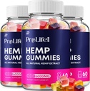 Prolife Hemp Gummies - con Hemp Seed Extract Pro Life Labs Tinnitus Herbal Supplement, Health and Wellness Support (3 Pack - 180 Gummies)