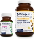 Colcha metagénica - UltraFlora Mujeres &amp; OmegaGenics EPA-DHA 720-30 Conde de Mujeres UltraFlora para la Salud Vaginal - 120 Softgels de EPA-DHA 720 para el Corazón, Musculoesquelética, Salud Inmune