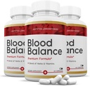 Laboratorios justificados (3 Pack Blood Balance Advanced Formula 620MG Píldoras de suplemento 180 cápsulas