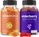 NutraChamps (2-Pack) Vitamin C Gummies and Elderberry Gummies Bundle