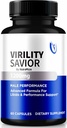 Virility Salvador Capsules para Hombres, VirilitySavior Hombre Fórmula, Píldoras Premium para Máxima Rendimiento y Confianza, Apoyo All-Natural para Reseñas generales de Salud y Bienestar (60 cápsulas)
