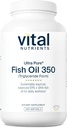 Vital Nutrients Ultra Pure® Fish Oil 350 | Supports Heart, Brain, & Immune Health* | Sustainably Sourced EPA & DHA Omega-3 Fatty Acid | Lemon Flavor | Gluten, Dairy, Soy Free | 200 Softgels