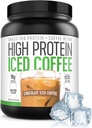 High Protein Coffee, Keto Friendly, 18g of Protein, 2g Carbs, Natural Ingredients (18 Servings, Chocolate Iced Coffee)