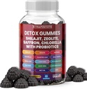 Sugar Free Zeolite Detox Gummies Shilajit Saffron Probiotics Chlorella Psyllium Husk Saffron Senna Leaf Magnesium Citrate Zinc Milk Thistle Heavy Metal Kids Adultos Energy and Focus