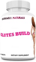 Glutes Build Bigger Booty Pills. Brazilian Bum Boost - Booty Enhancement - Bigger Butt Pills. Glutes Supplement - Butt Increase Size Pills. 60 Tablets