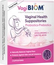 VagiBiom Probioitc Suppository Ideal Travel Pack con 2 Supositorios: Microbiome Flora Balance. Regimen de control de olores; Balance y Nourishes Flora saludable