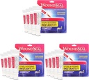 WoundSeal Powder 4 Cada uno (Pack of 3) - Cuidado de heridas Primeros auxilios para cortes, esclavas y abrasiones - deja de sangrar en segundos sin manchas o bandages - seguro y eficaz para personas de todas las edades y mascotas