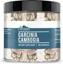 Elementos terrestres Garcinia Cambogia 200 Capsules, Puro ' Undiluted, No Additives